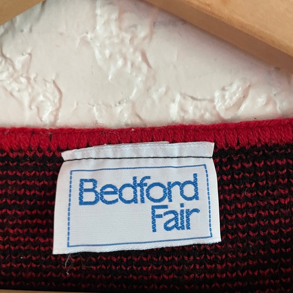 Bedford Fair Vintage 90s Boxy Short Sleeve Pullover Sweater - L - Picture 5 of 6